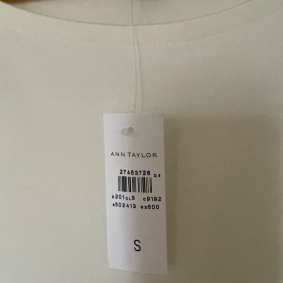 Ann Taylor Eyelet Peplum Top - Picture 3 of 6